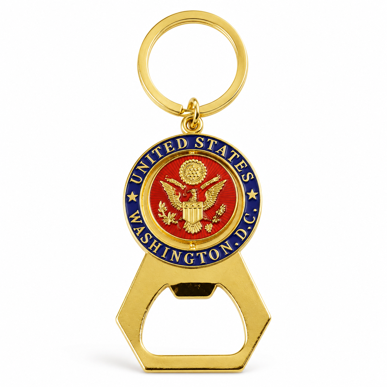 The Great Seal of America Bottle Opener Key Ring, Washington D.C. Souvenirs