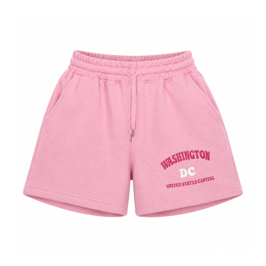 Pink Washington DC Graphic Sweat Shorts