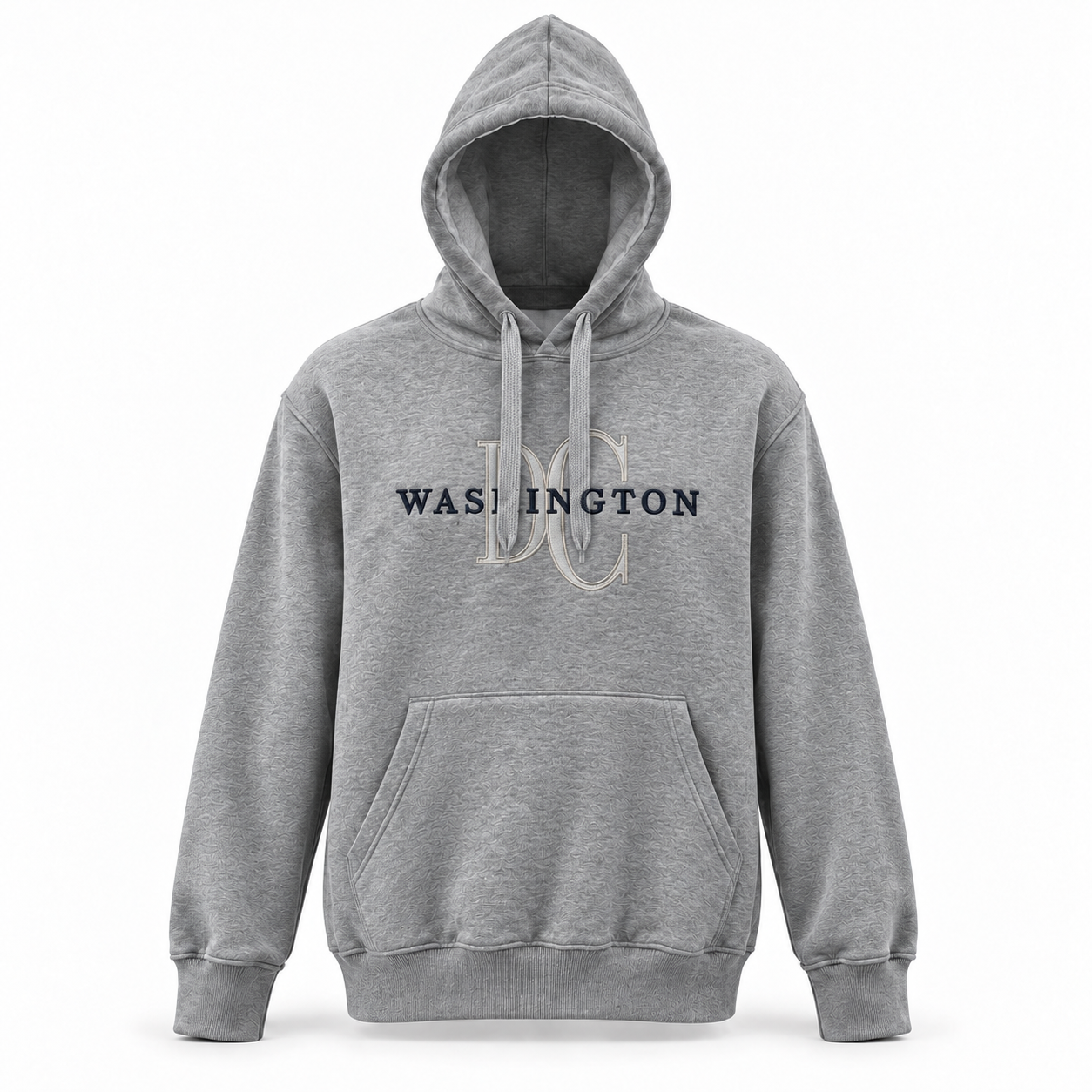 Washington DC Grey Monogram Pullover Hoodie