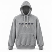 Washington DC Grey Monogram Pullover Hoodie