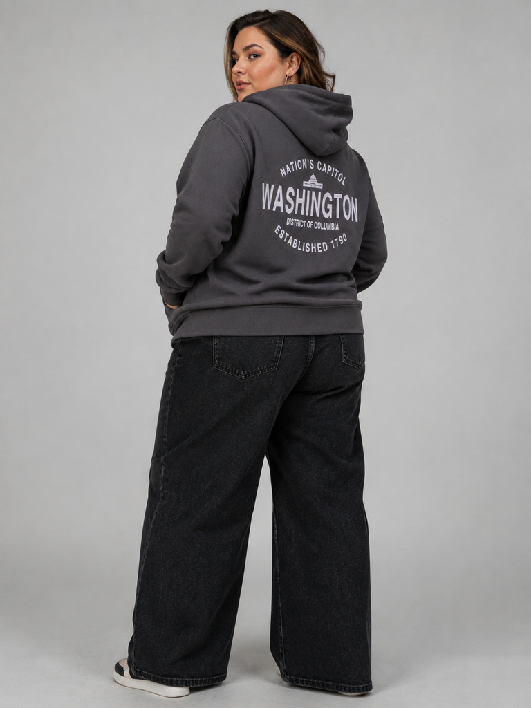 Classic Washington DC Nation’s Capital Graphic Pullover Hoodie