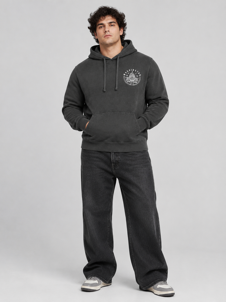 Washington DC U.S. Capitol Graphic Pullover Hoodie