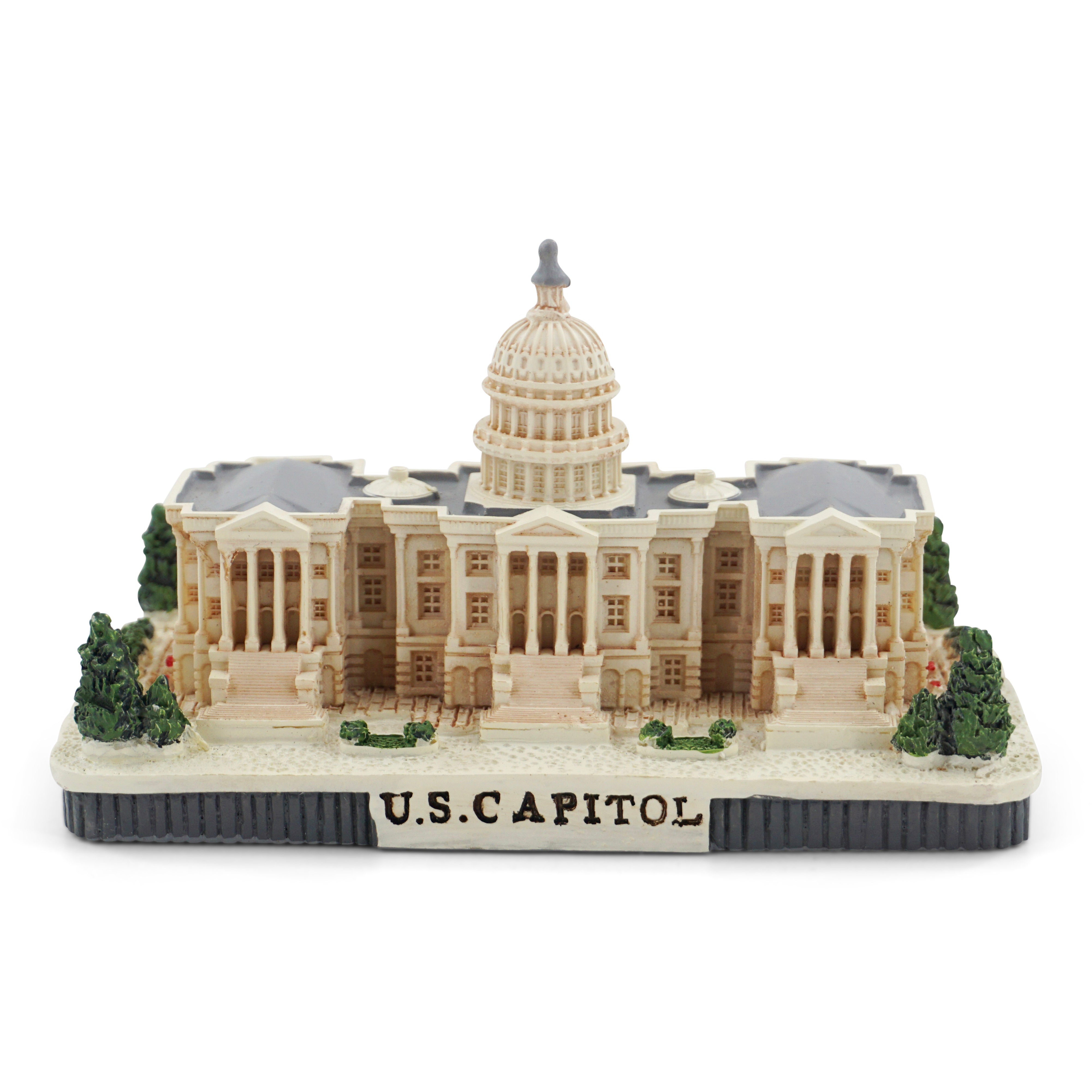 Model of the U.S. Capitol building on a white background