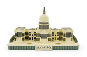 Model of the U.S. Capitol building on a white background