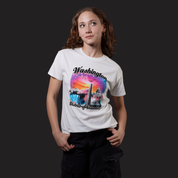 Washington D.C. Cherry Blossom Sunset T-Shirt