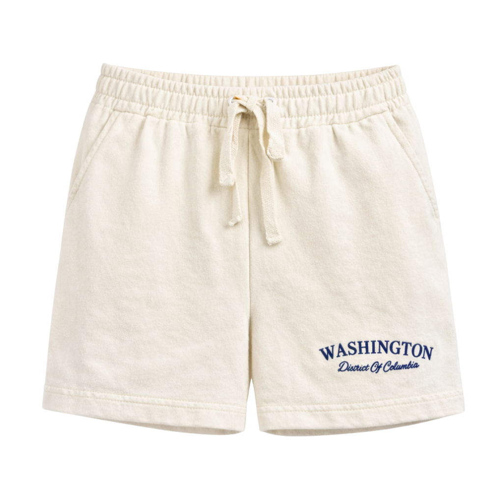 Washington DC Embroidered Lounge Shorts