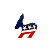 ½” Official Democrat Logo Lapel Pin Badge