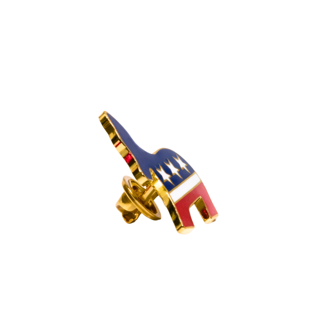 ½” Official Democrat Logo Lapel Pin Badge