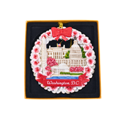 Washington DC Cherry Blossom Ceramic Ornament