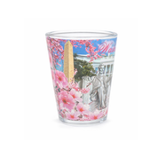 Washington DC Capitol Cherry Blossom Shot Glass