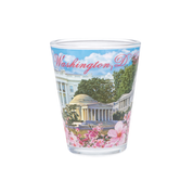 Washington DC Capitol Cherry Blossom Shot Glass