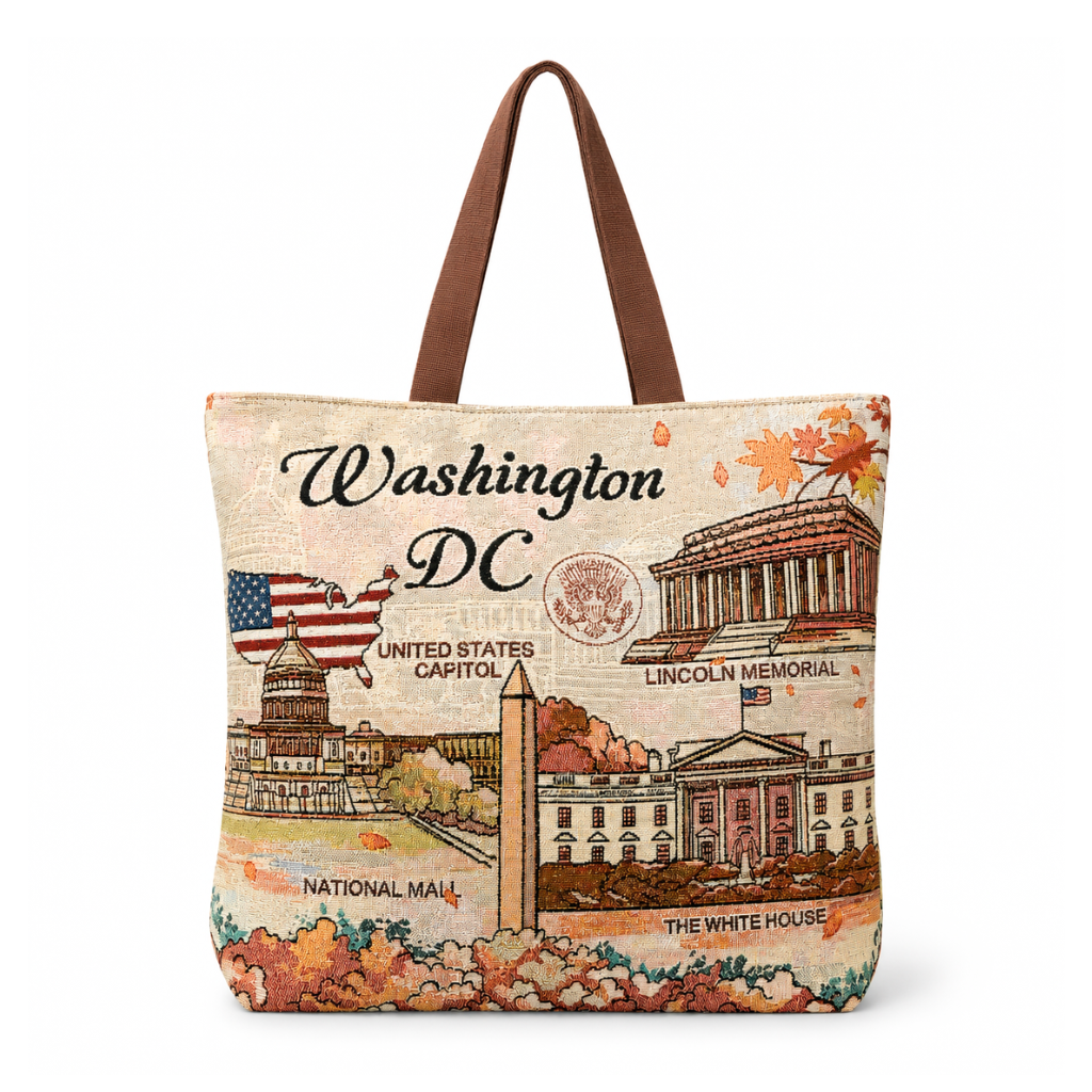 Washington DC Autumn Landmark Tote Bag