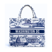 Washington DC Toile Landmark Tote Bag