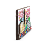 Washington DC Cherry Blossom Landmark Panoramic Magnet