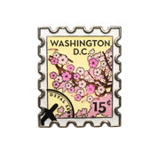 Cherry Blossom Metal Stamp Magnet – Washington DC