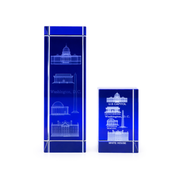 Washington DC Landmarks 3D Laser Crystal Paperweight