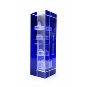 Washington DC Landmarks 3D Laser Crystal Paperweight