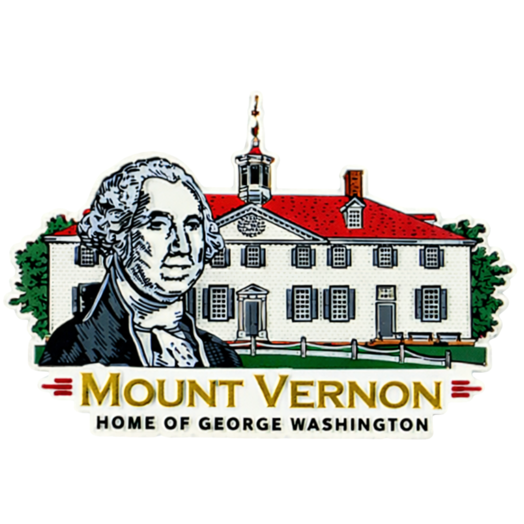 Mount Vernon George Washington Rubber Magnet