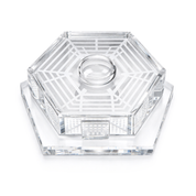 3D Pentagon Building Crystal Paperweight