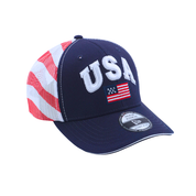 USA Trucker Cap – Blue with Star Mesh Back