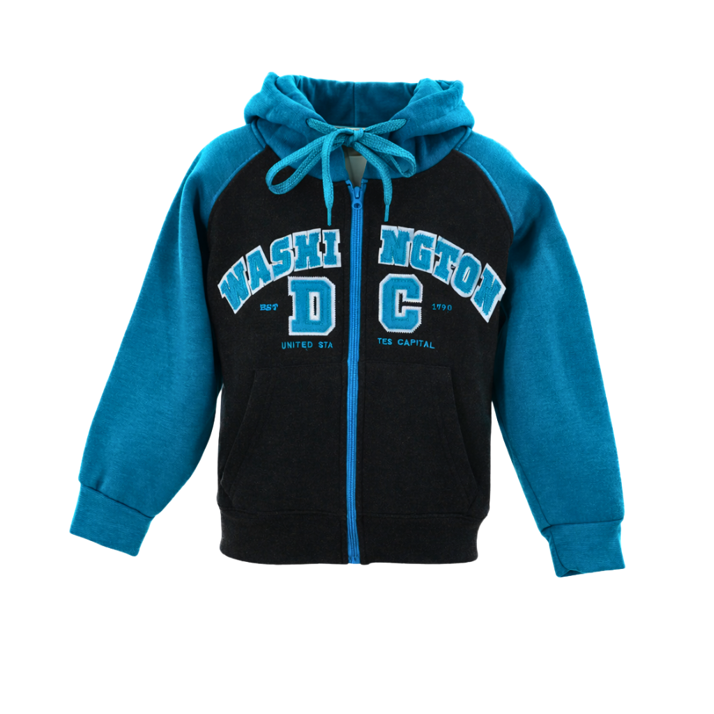 Kids Teal hoodie (Washington D.C)