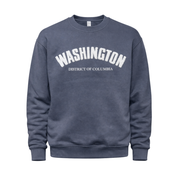 Washington DC Chenille Letter Crewneck Sweatshirt