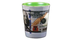 SHOT GLASS $100 BILL