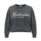 Dark gray sweatshirt with 'Washington District of Columbia' text on a white background