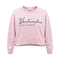 Pink sweatshirt with 'Washington District of Columbia' text on a white background