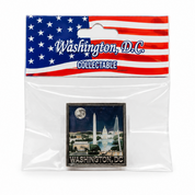 Washington DC Night Skyline Collectible Magnet
