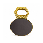Back view of the Washington DC magnet bottle opener showing the full magnetic backing and durable metal construction.