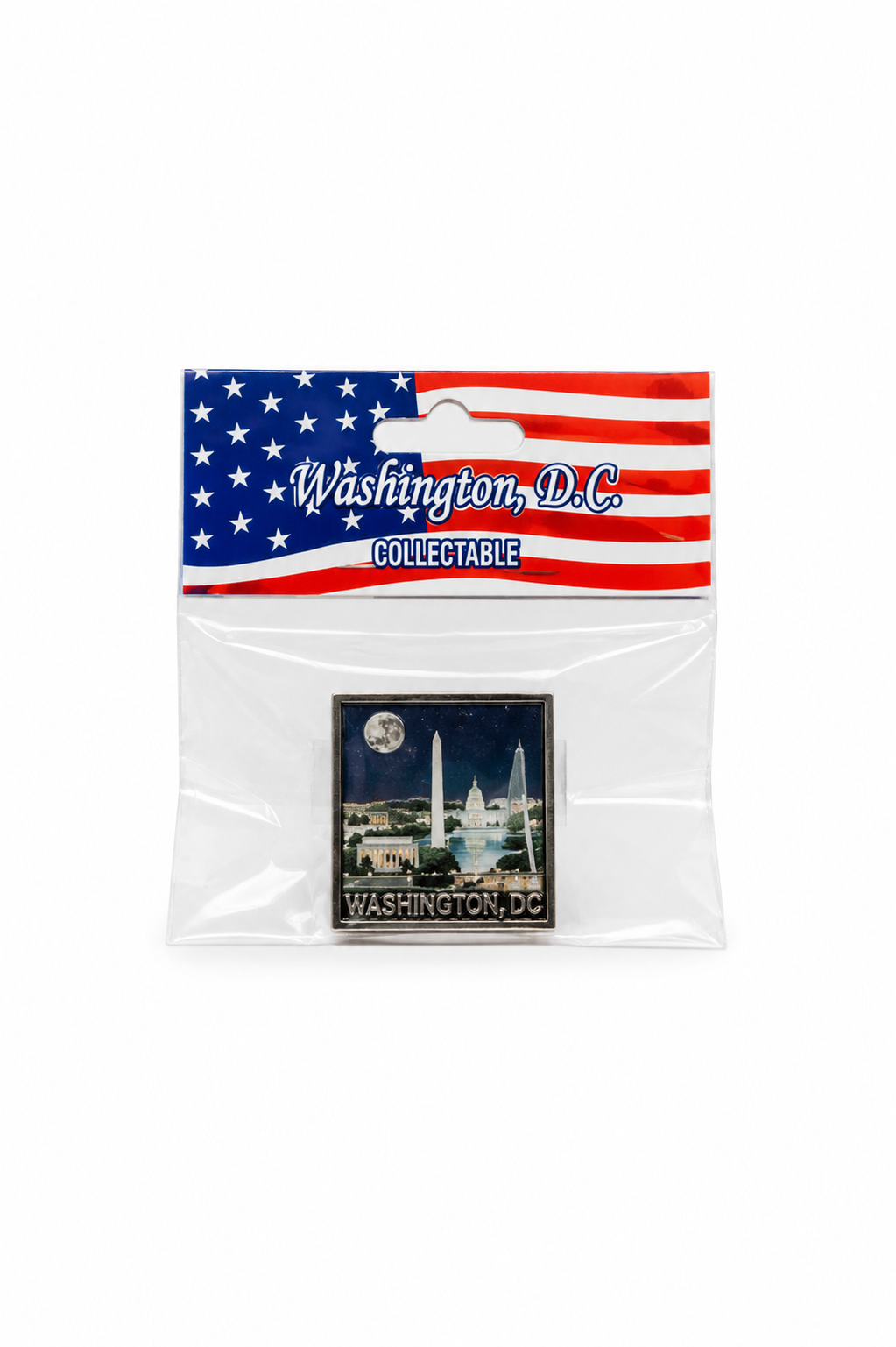 Washington DC Night Skyline Magnet