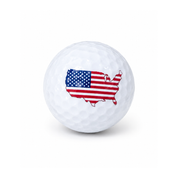 U.S Map Flag Golf Ball