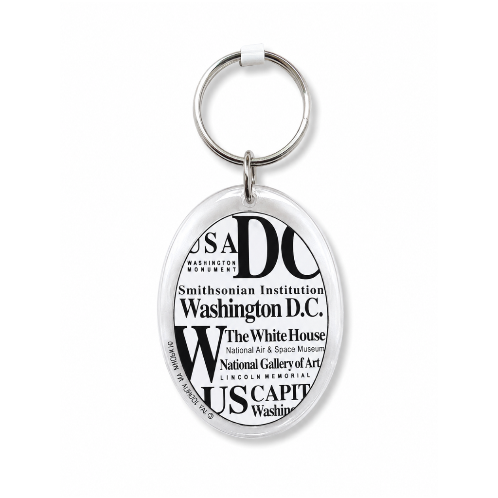 Washington D.C Lucite Keychain