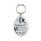 Washington D.C Lucite Keychain