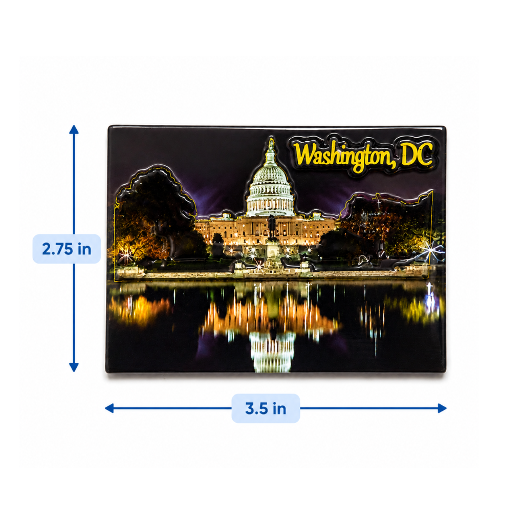 Pop-up Capitol Rubber Magnet