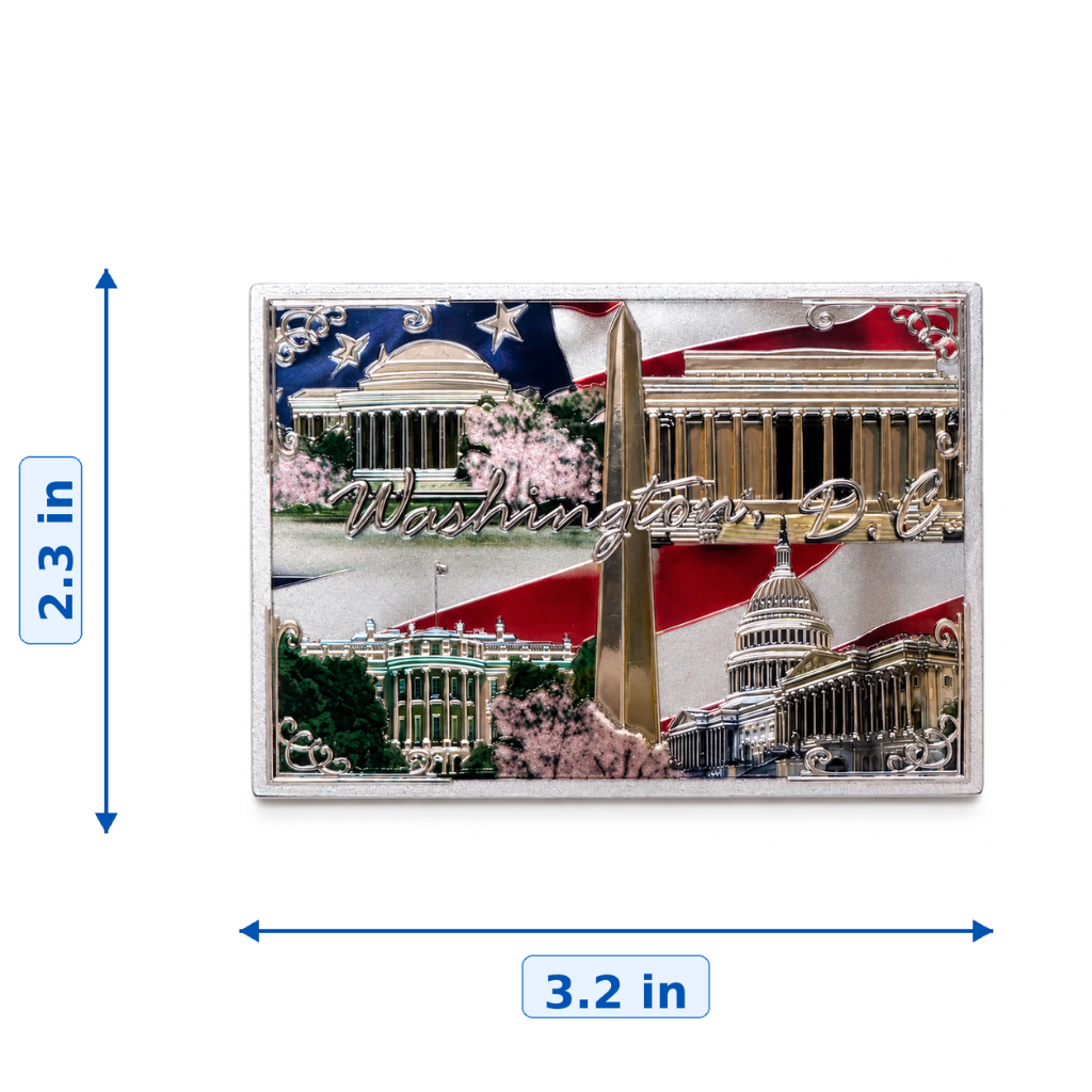 Washington, DC Monuments Rubber Magnet