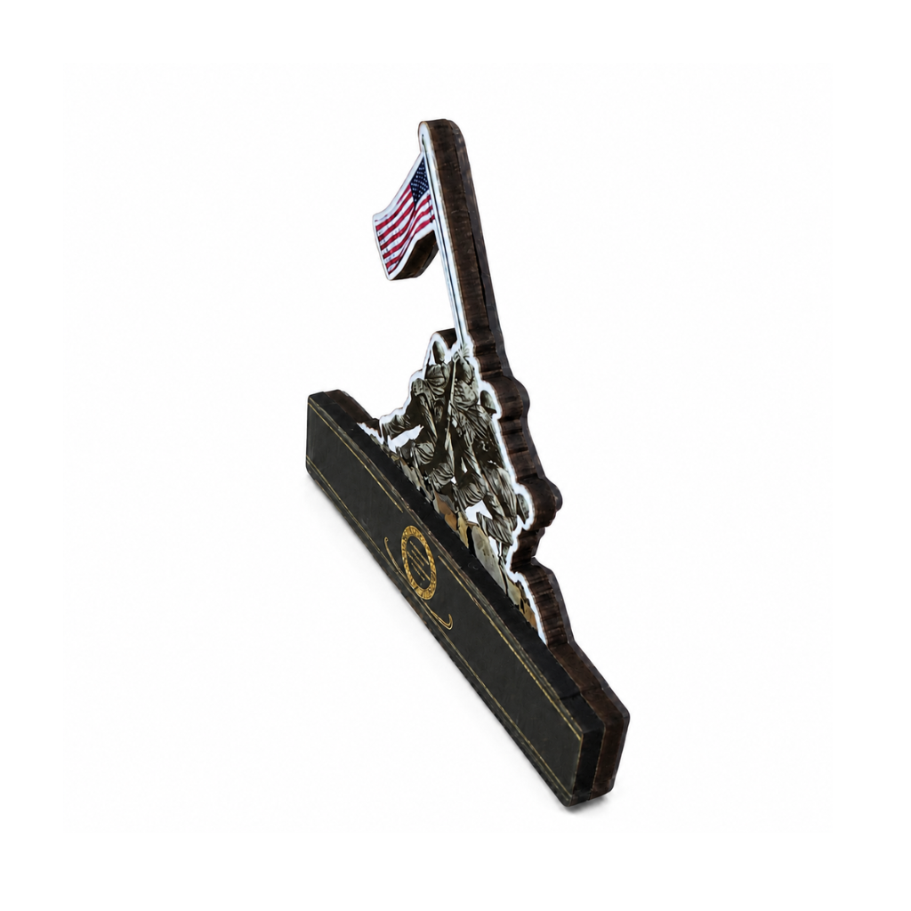 Iwo Jima Memorial Wooden Magnet