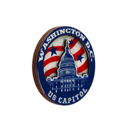 US Capitol Round Magnet - Epoxy