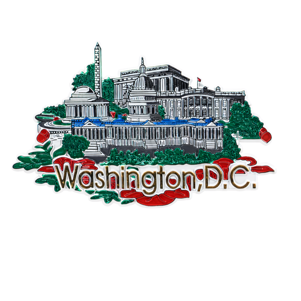 Panorama Washington DC Rubber Magnet