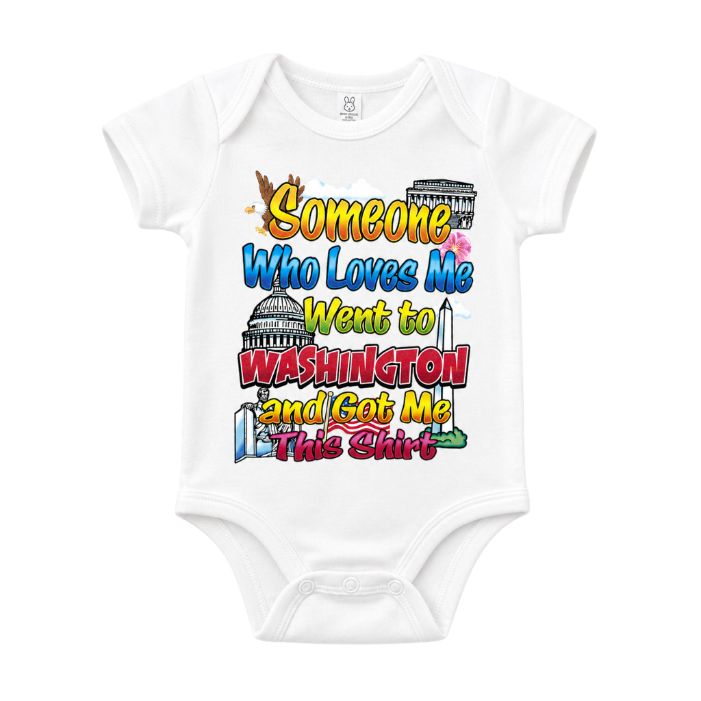 Baby Onesie Someone who loves me Washington Dc