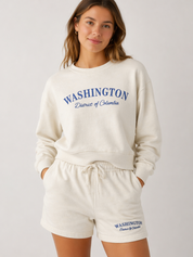 Washington DC Embroidered Lounge Shorts