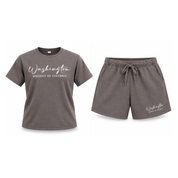 Washington DC Women’s Cropped T-Shirt and Shorts Set