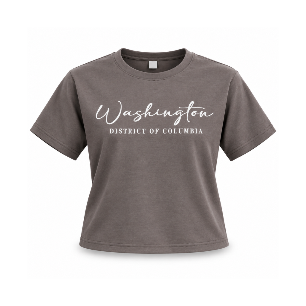 Washington DC Women’s Cropped T-Shirt and Shorts Set
