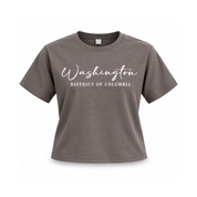 Washington DC Women’s Cropped T-Shirt and Shorts Set