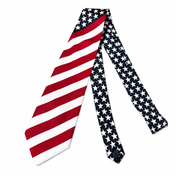 American Flag Neck Tie – Patriotic Stars & Stripes Tie