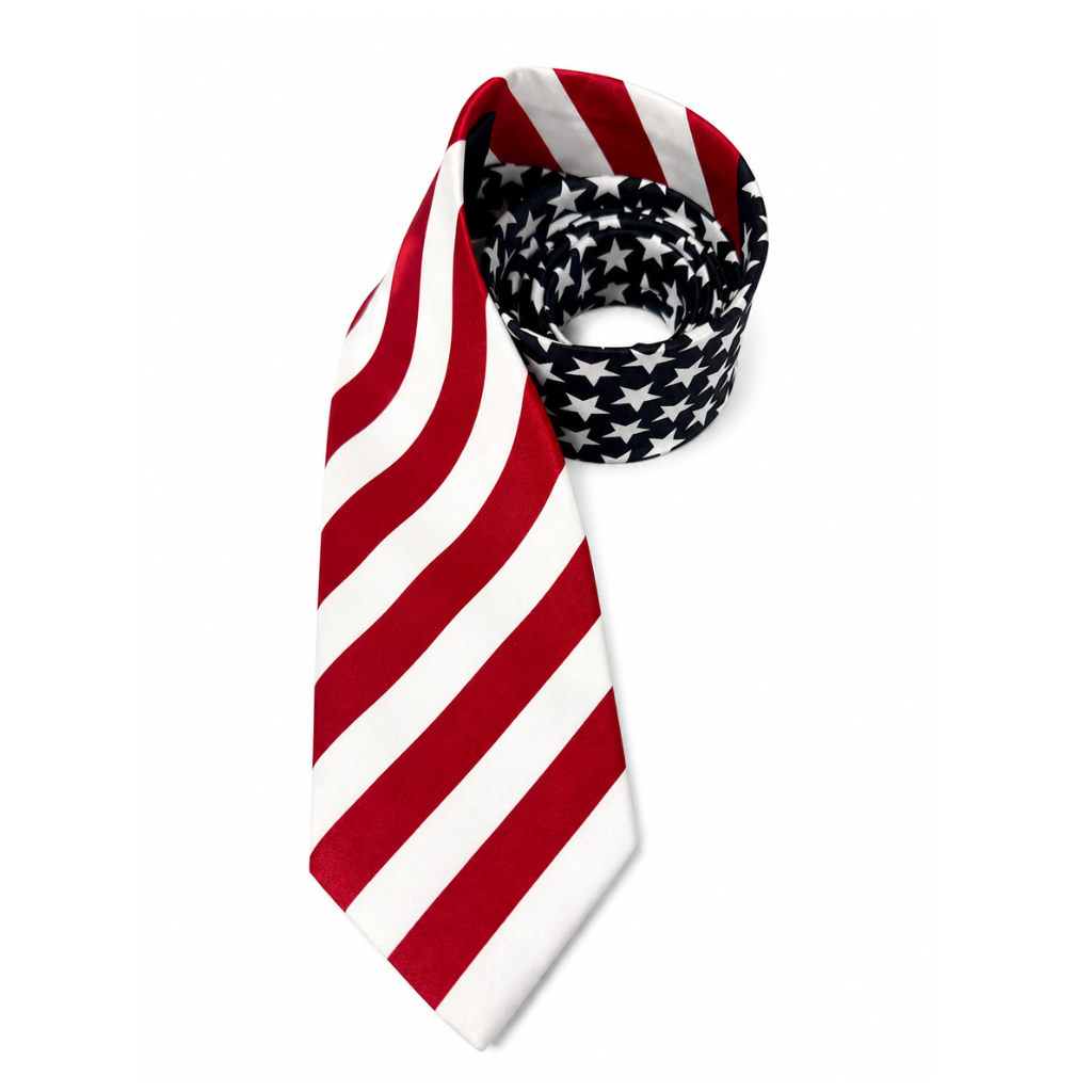 American Flag Neck Tie – Patriotic Stars & Stripes Tie