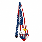 Bald Eagle American Flag Neck Tie