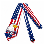 Bald Eagle American Flag Neck Tie
