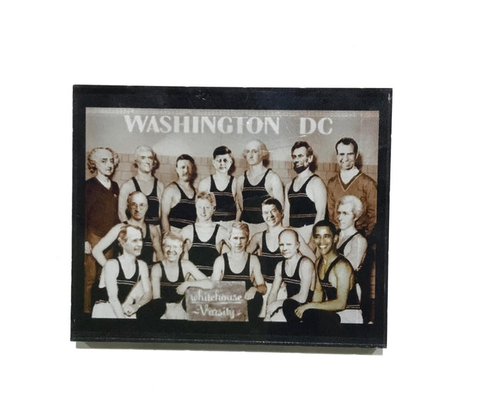 White House Wrestling Varsity Plastic Magnet